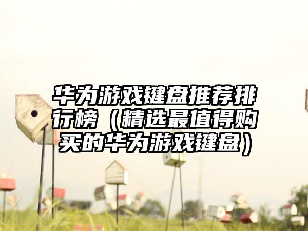华为游戏键盘推荐排行榜（精选最值得购买的华为游戏键盘）
